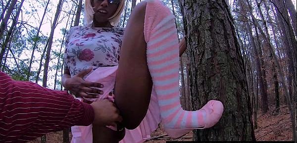  Sneaking Into The Forest To Fuck Stepdad While Mom Is Home, Ebony DaughterInLaw Sheisnovember Ride Stepdaddy Outdoors, Areolas And Saggy Breasts Jiggling In Mini Skirt Straddling BBC Wearing Glasses on Msnovember
